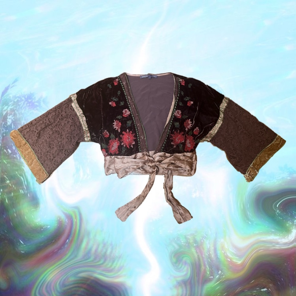 Floral Embroidered Bolero